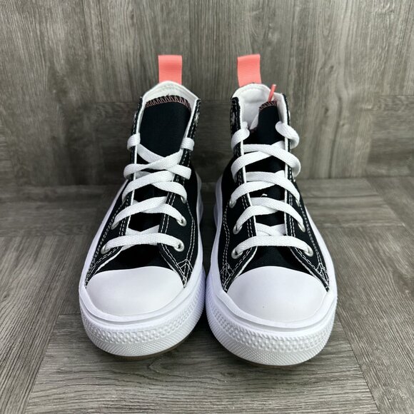 Converse Move Hi Kids size 13 Black White Platform Shoes - Picture 4 of 8